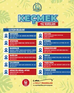 Ücretsiz KEÇMEK Yaz Kursları Başlıyor – 1 Temmuz 2025 3 kecioren belediyesi kecmek yaz kurslari 3
